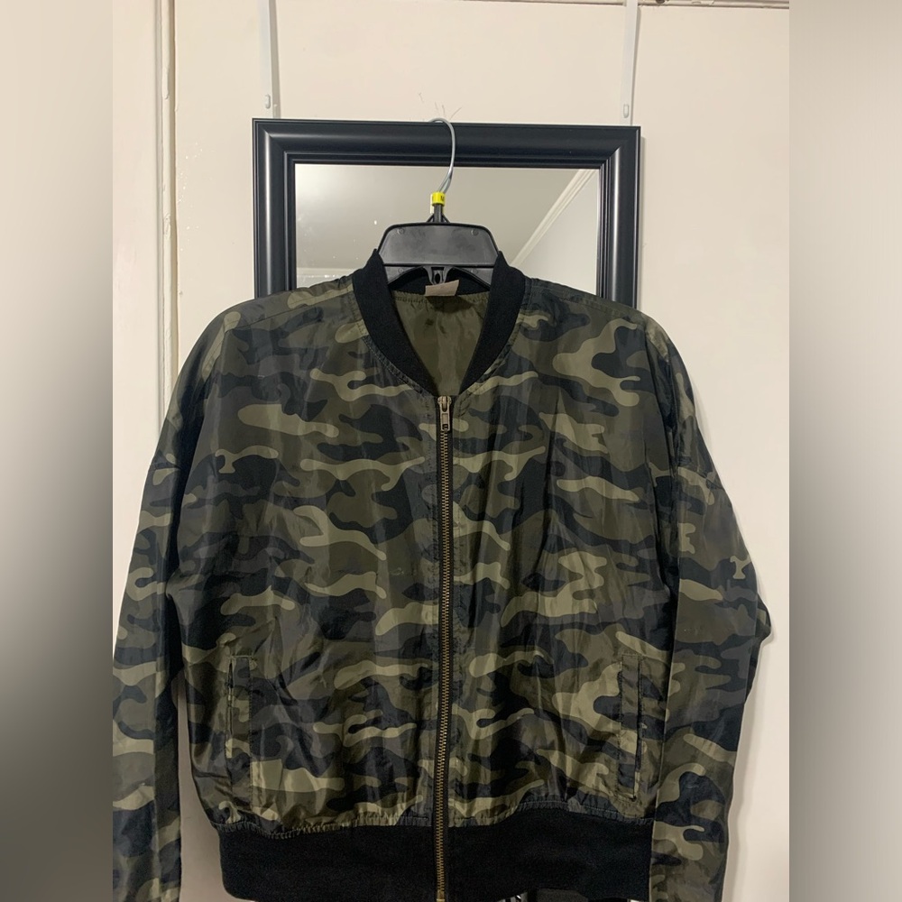 Camouflage Bomber Jacket